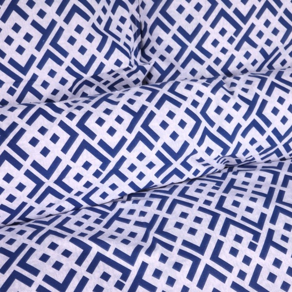 Фото - Комплект постельного белья MirSon Ranforce Elite 17-0946 Abstract Blue 220х240 (2200013164005)